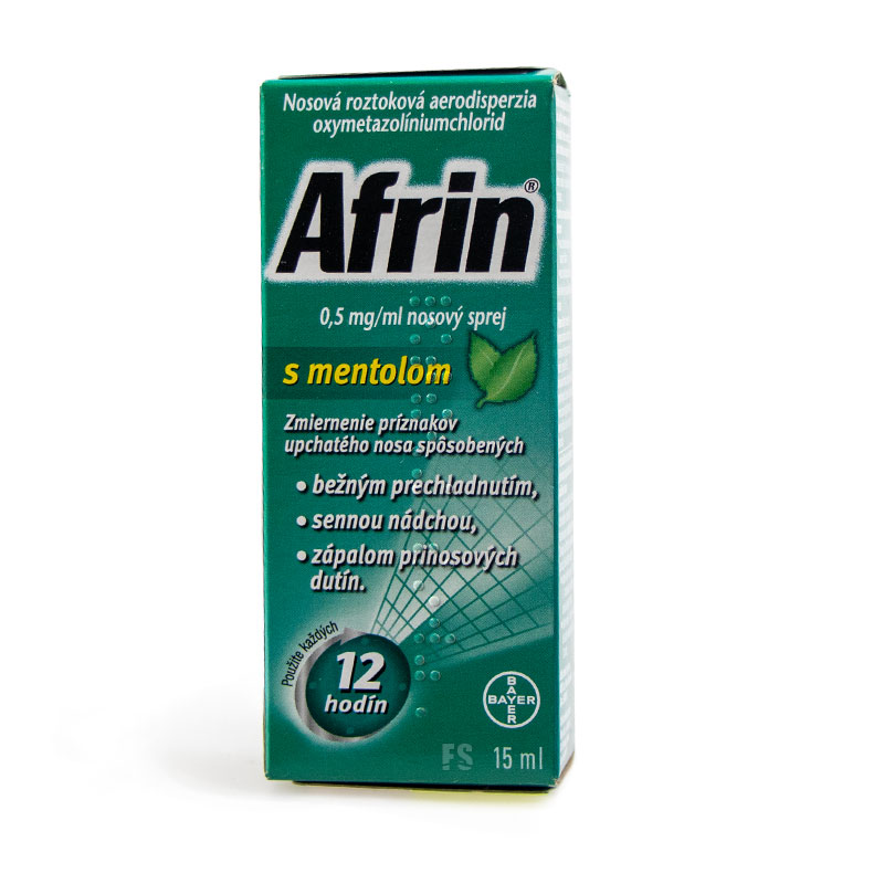 AFRIN 0,5 MG/ML NOSOVY SPREJ S MENTOLOM
