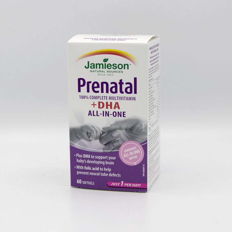 JAMIESON PRENATAL COMPLETE S DHA A EPA 60CPS.