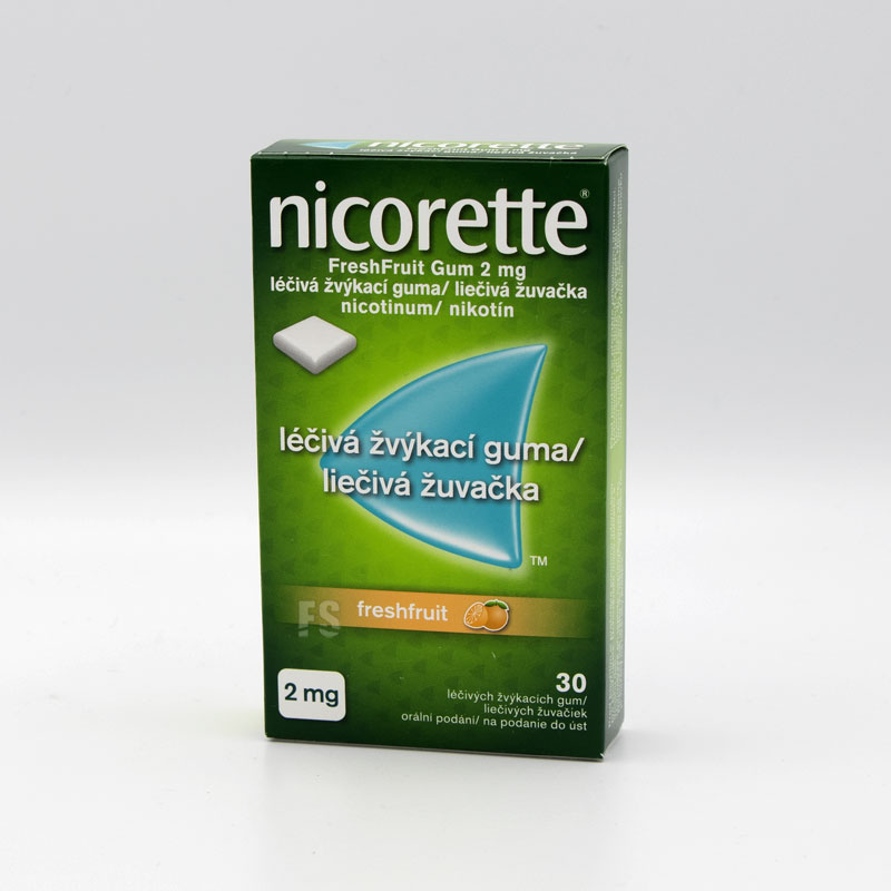 NICORETTE FRESHFRUIT GUM 2 MG